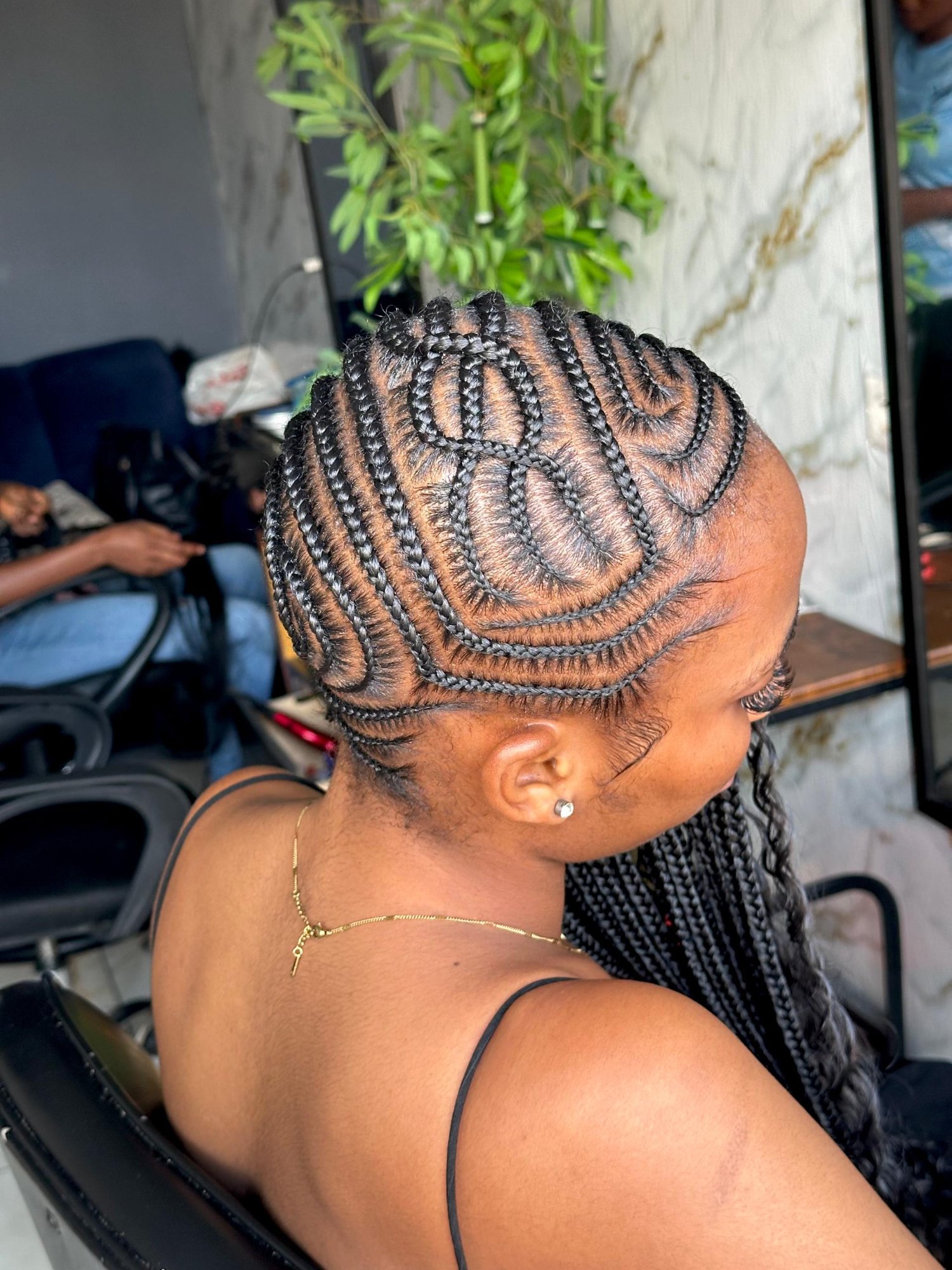 Geometric Cornrow Design
