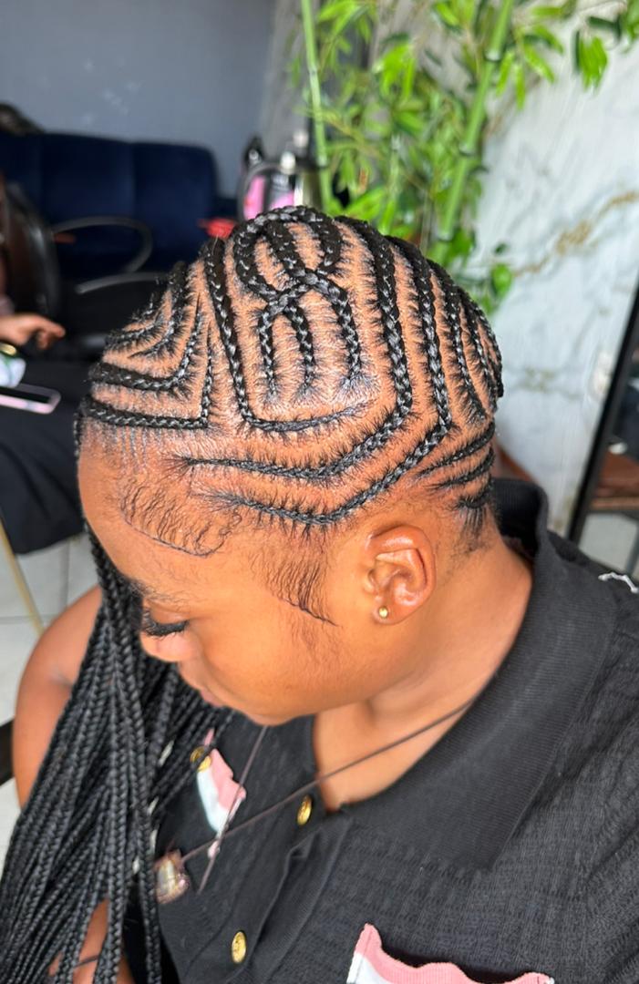 Side Cornrows Style