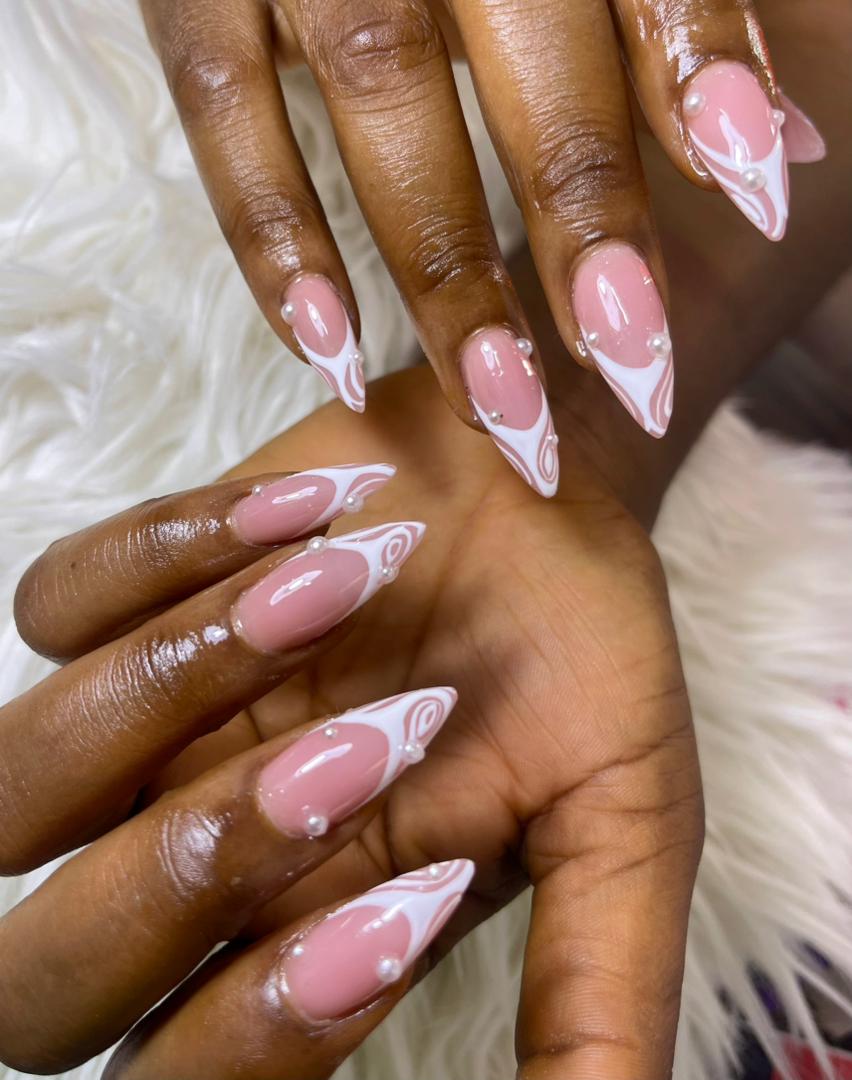 Matte Black and Red Stiletto